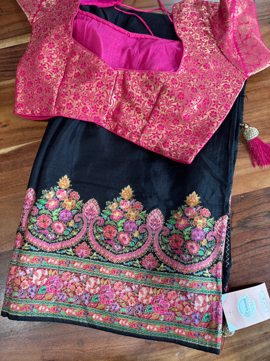 **New**Kani silk saree with blouse